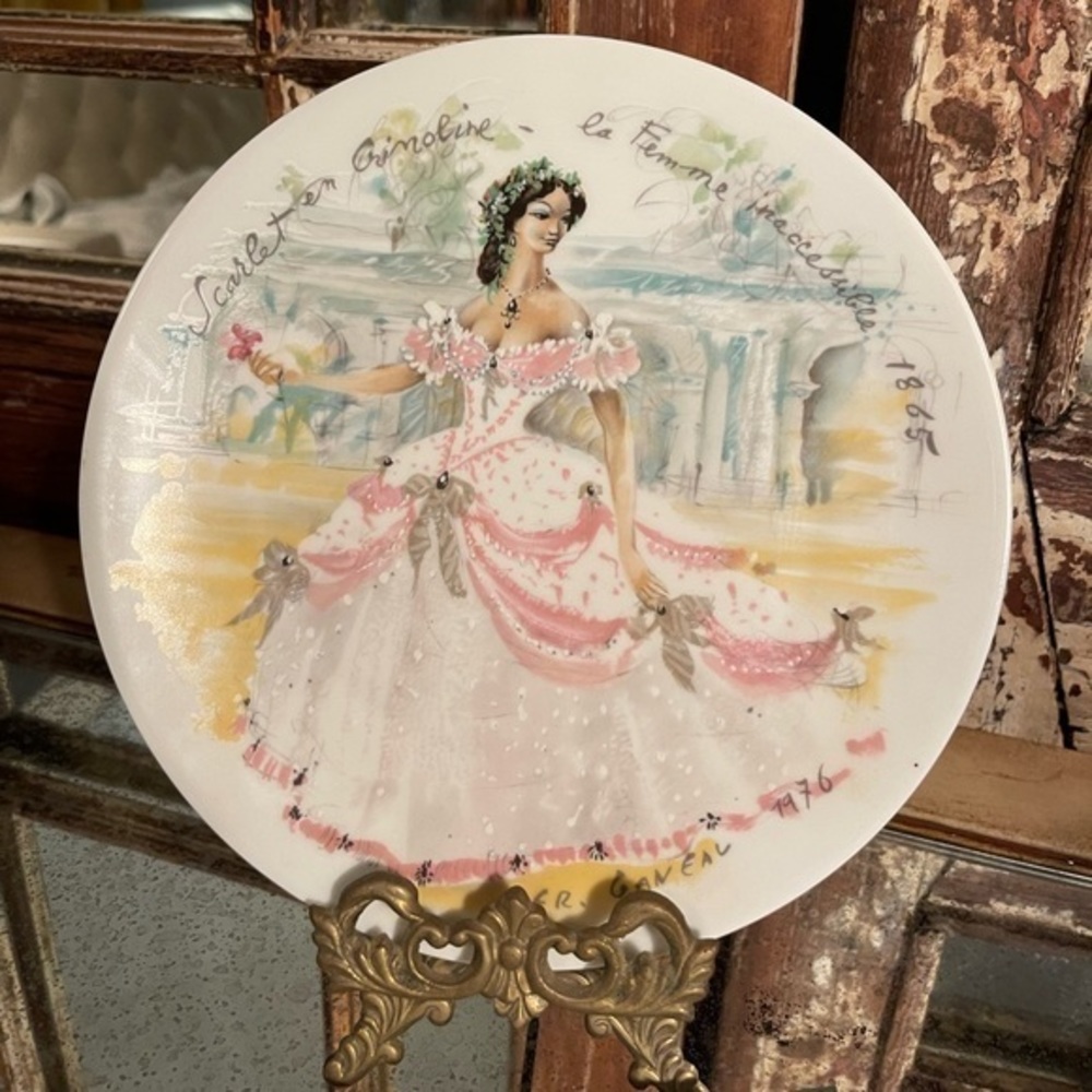 François Ganeau Collector Les Femmes du Siecle - Scarlet En Crinoline 1865
